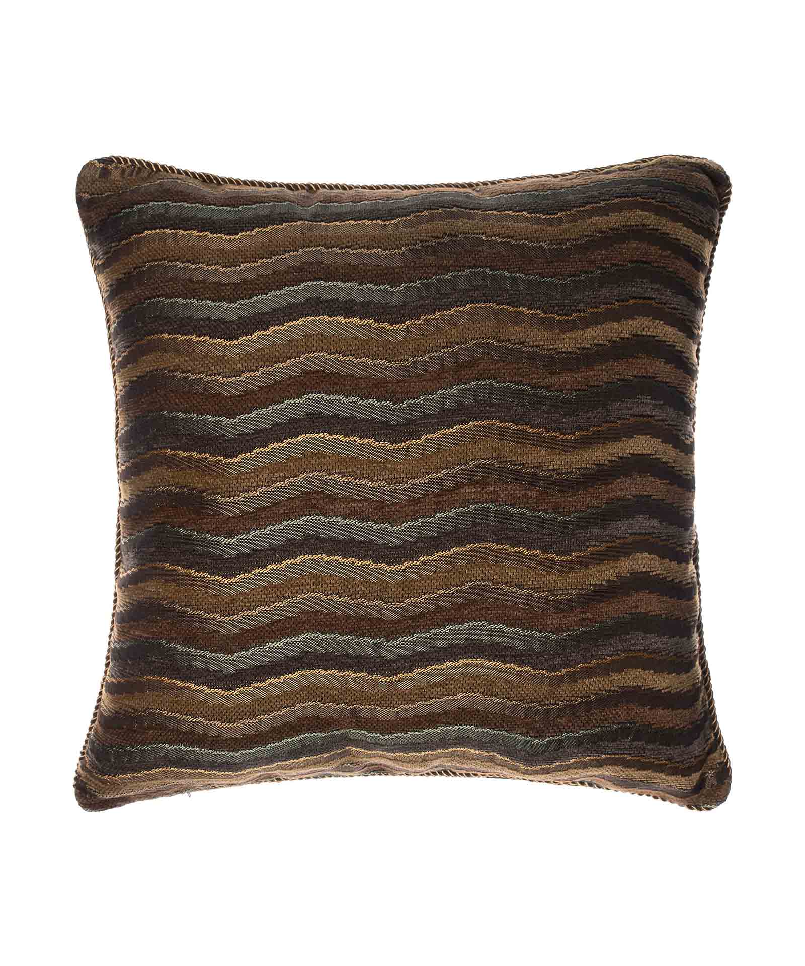 Φωτογραφία προϊόντος: SilkFashion ΜΑΞΙΛΑΡΟΘΗΚΗ 602 (45cm x 45cm) κύμα λαδί