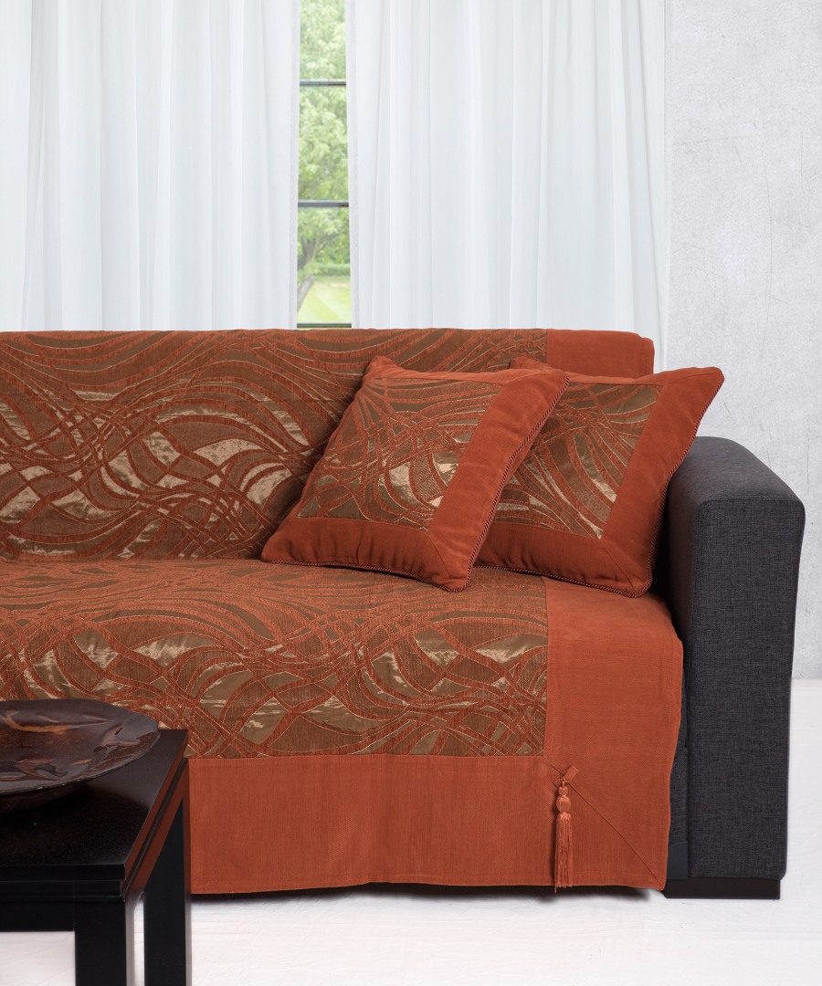 Φωτογραφία προϊόντος: SilkFashion ΜΑΞΙΛΑΡΟΘΗΚΗ 911 (45cm x 45cm) πορτοκαλί
