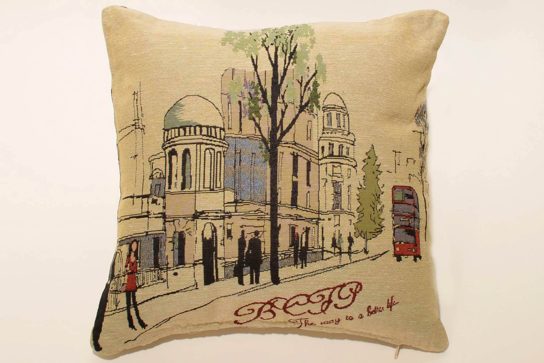 Φωτογραφία προϊόντος: SilkFashion ΜΑΞΙΛΑΡΟΘΗΚΗ (45cm x 45cm) BRITISH ROAD 2