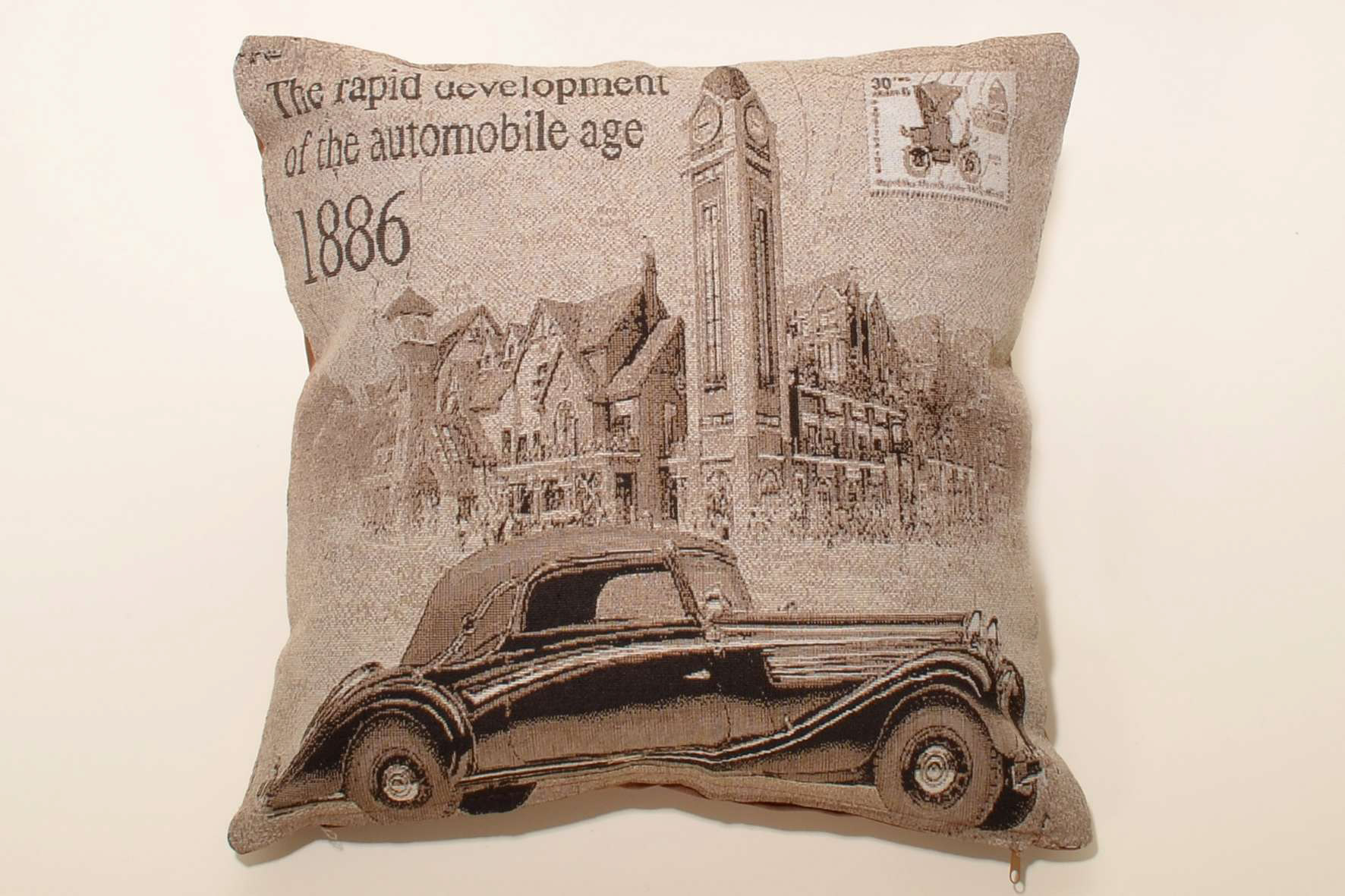 Φωτογραφία προϊόντος: SilkFashion ΜΑΞΙΛΑΡΟΘΗΚΗ (45cm x 45cm) CARS BROWN