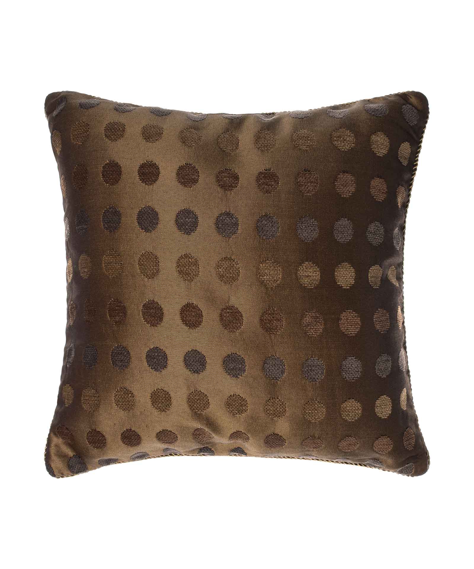 Φωτογραφία προϊόντος: SilkFashion ΜΑΞΙΛΑΡΟΘΗΚΗ 602 (65cm x 65cm) πουά λαδί