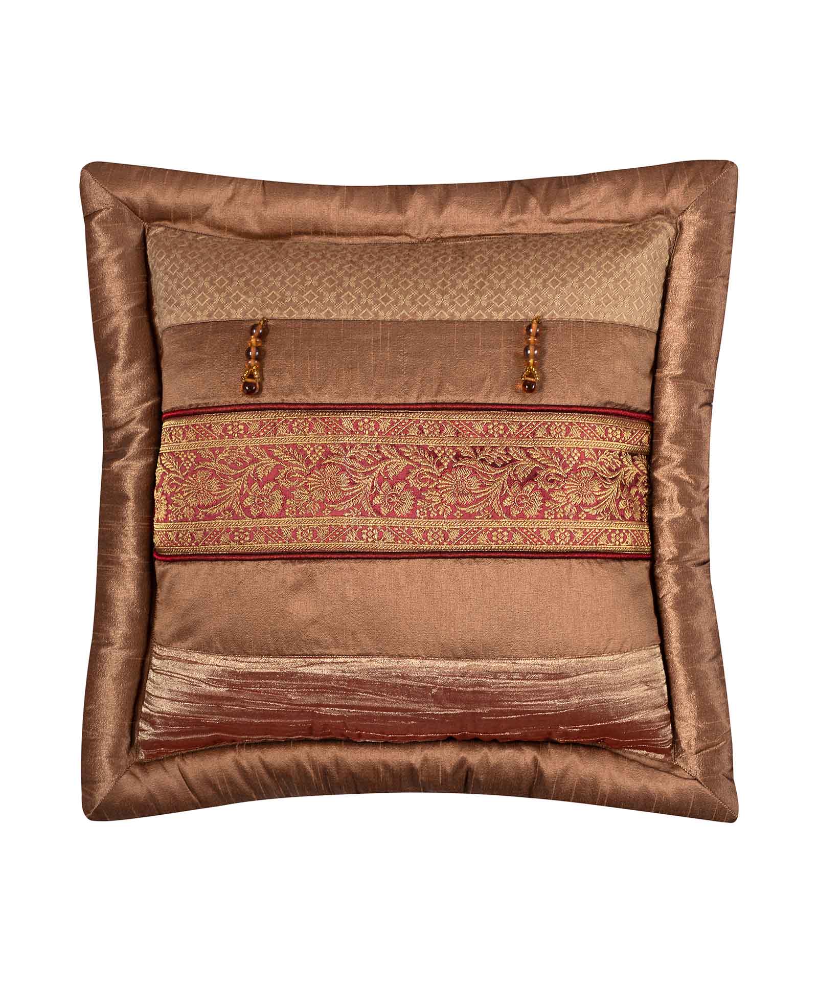 Φωτογραφία προϊόντος: SilkFashion ΜΑΞΙΛΑΡΟΘΗΚΗ (45cm x 45cm) δάκρυ καφέ