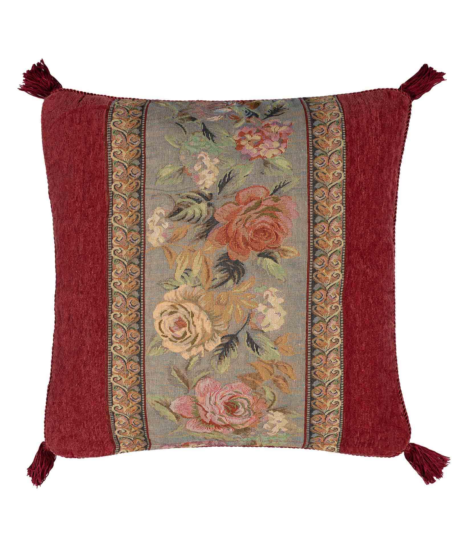 Φωτογραφία προϊόντος: SilkFashion ΜΑΞΙΛΑΡΟΘΗΚΗ (45cm x 45cm) 572 μπορντώ