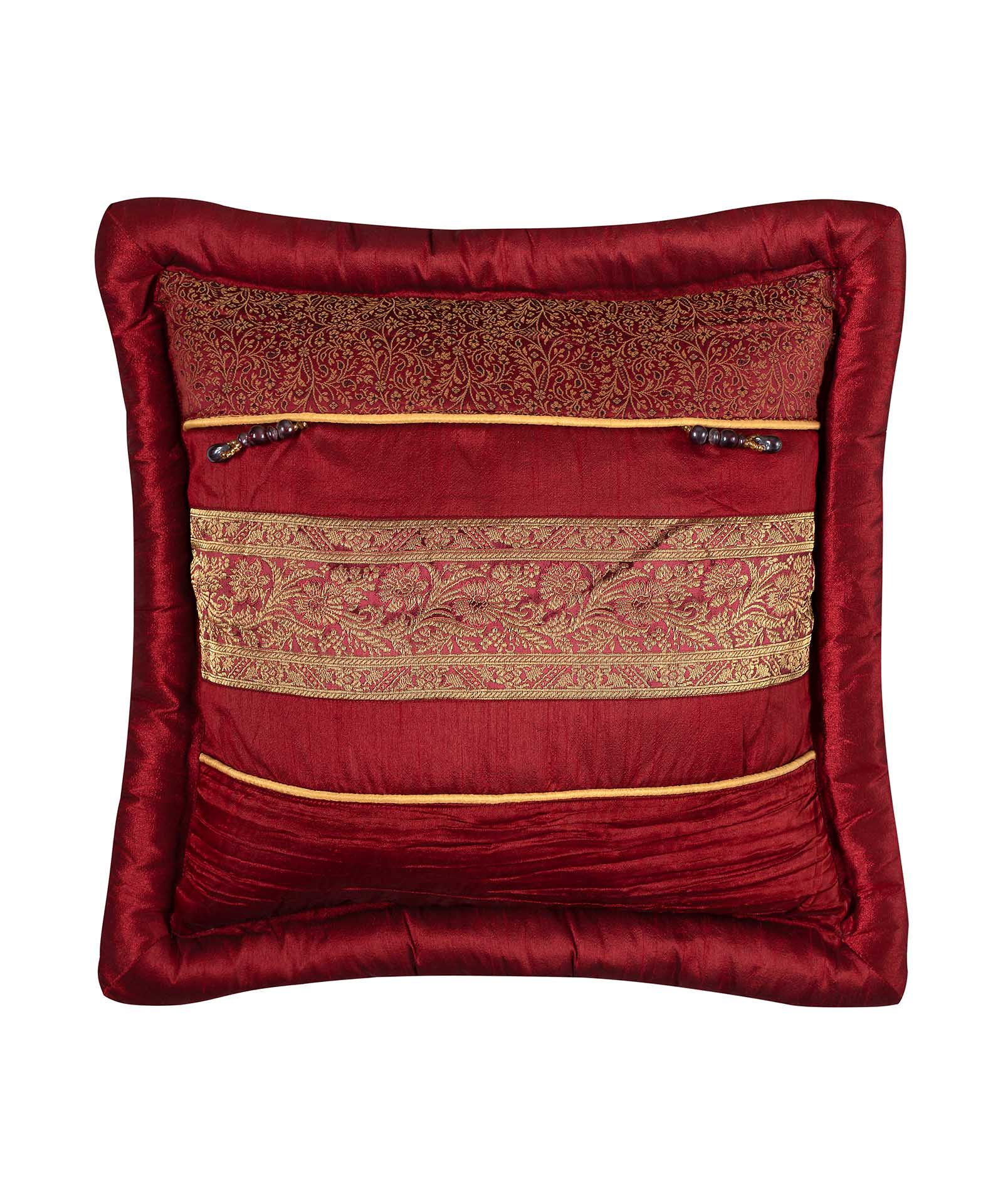 Φωτογραφία προϊόντος: SilkFashion ΜΑΞΙΛΑΡΟΘΗΚΗ (45cm x 45cm) δάκρυ μπορντώ