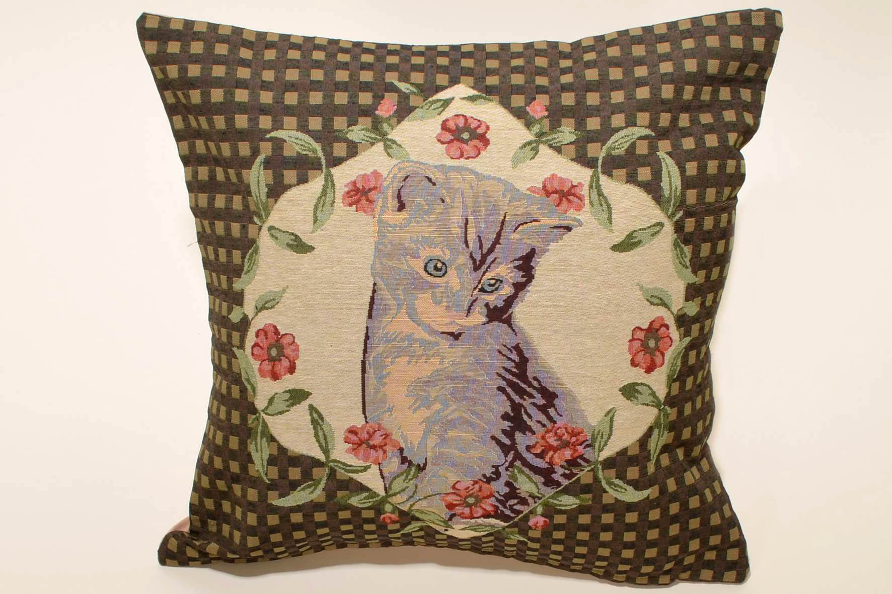 Φωτογραφία προϊόντος: SilkFashion ΜΑΞΙΛΑΡΟΘΗΚΗ (45cm x 45cm) ROSES CAT