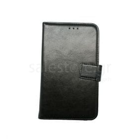 Φωτογραφία προϊόντος: Θήκη Flip Cover για κινητά 5"-5,99" Μαύρη Δερματίνη