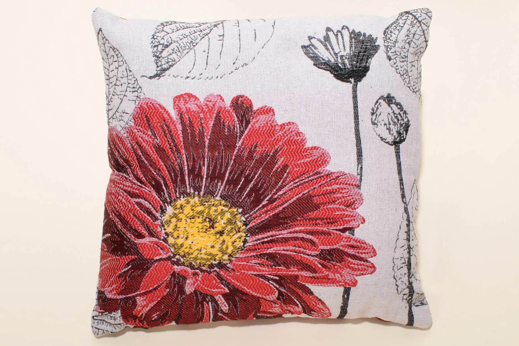 Φωτογραφία προϊόντος: SilkFashion ΜΑΞΙΛΑΡΟΘΗΚΗ (45cm x 45cm) FLOWER RED