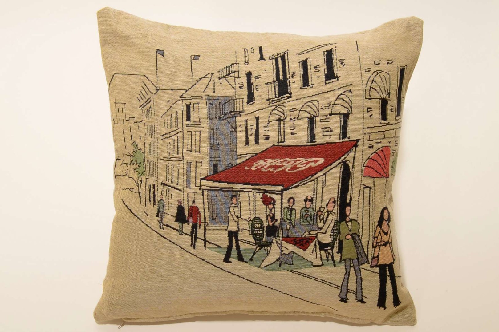 Φωτογραφία προϊόντος: SilkFashion ΜΑΞΙΛΑΡΟΘΗΚΗ (45cm x 45cm) FRENCH BISTROT