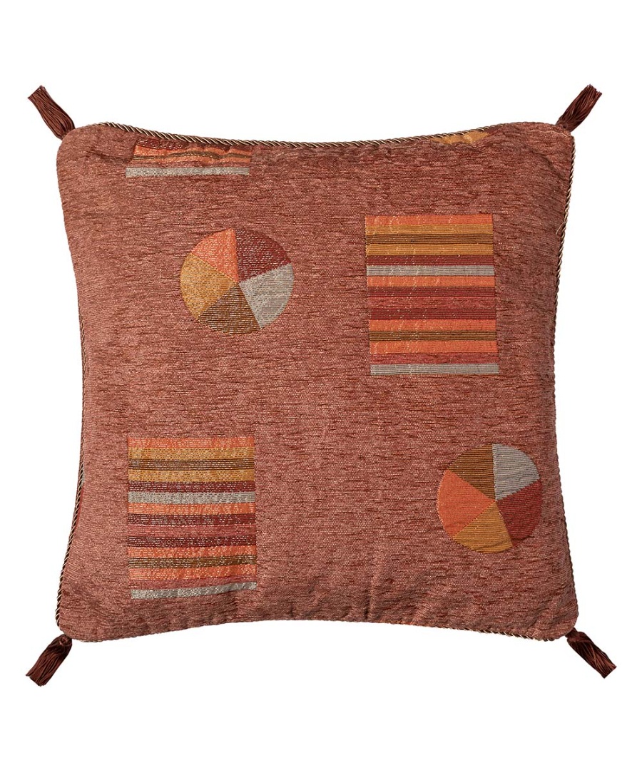 Φωτογραφία προϊόντος: SilkFashion ΜΑΞΙΛΑΡΟΘΗΚΗ (45cm x 45cm) 392/393 καφέ