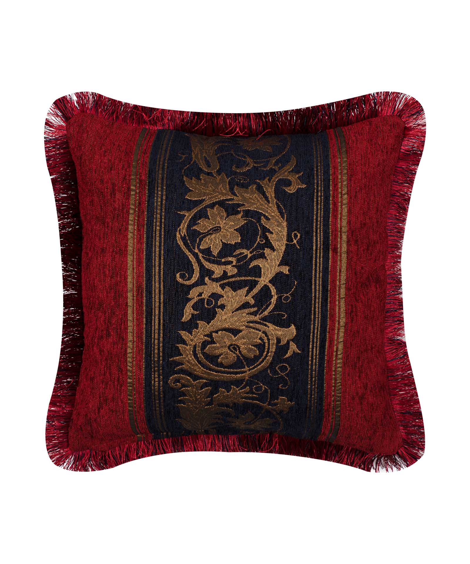 Φωτογραφία προϊόντος: SilkFashion ΜΑΞΙΛΑΡΟΘΗΚΗ (45cm x 45cm) 1208 μπορντώ/μπλε