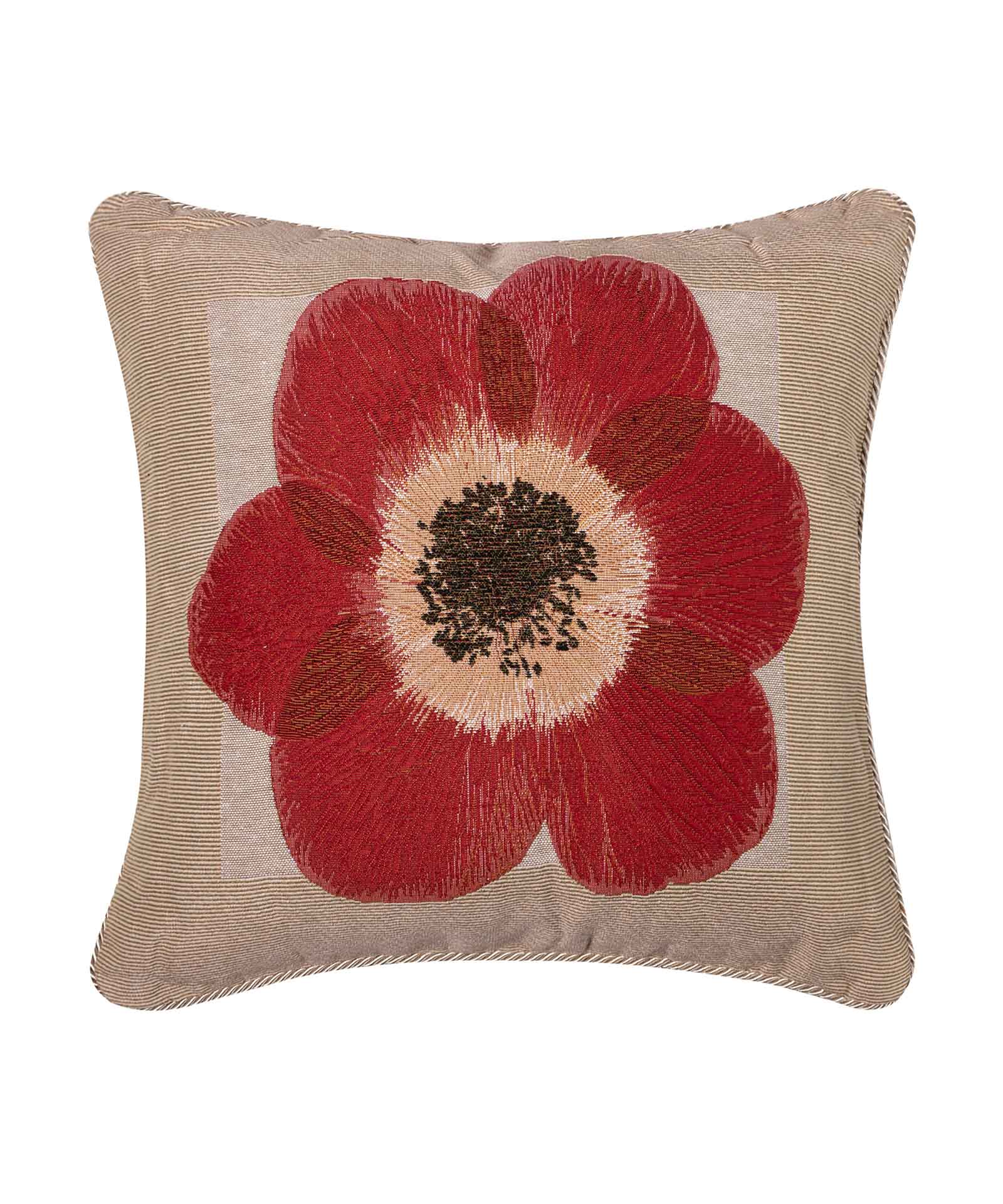 Φωτογραφία προϊόντος: SilkFashion ΜΑΞΙΛΑΡΟΘΗΚΗ (45cm x 45cm) σενίλ λουλούδι4