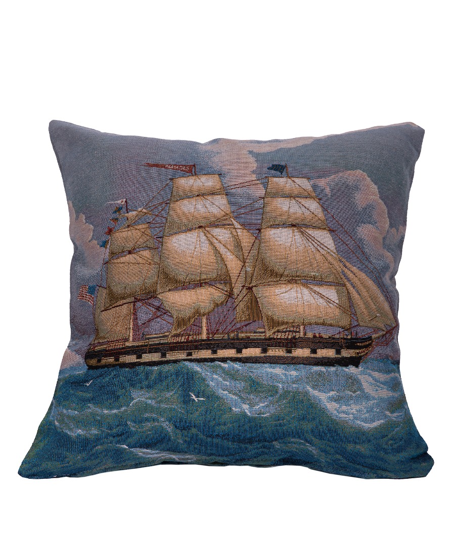 Φωτογραφία προϊόντος: SilkFashion ΜΑΞΙΛΑΡΟΘΗΚΗ (45cm x 45cm) καράβι1