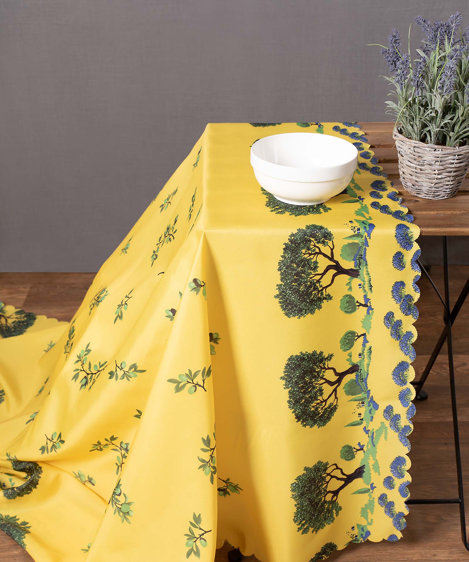 Φωτογραφία προϊόντος: SilkFashion τραπεζομάντηλα (140cm x 180cm) mod2 κίτρινο