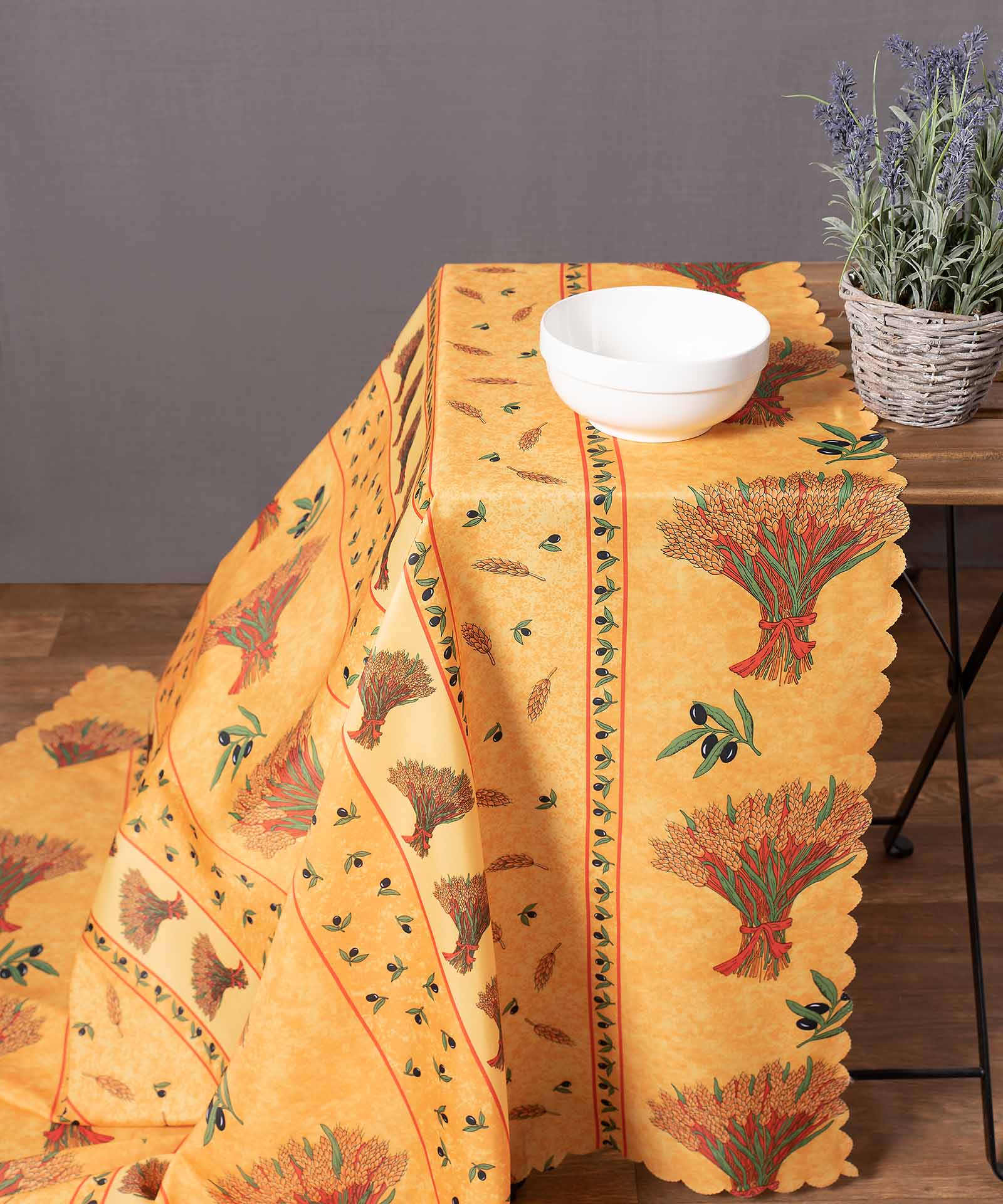 Φωτογραφία προϊόντος: SilkFashion τραπεζομάντηλα (140cm x 240cm) mod3 κίτρινο
