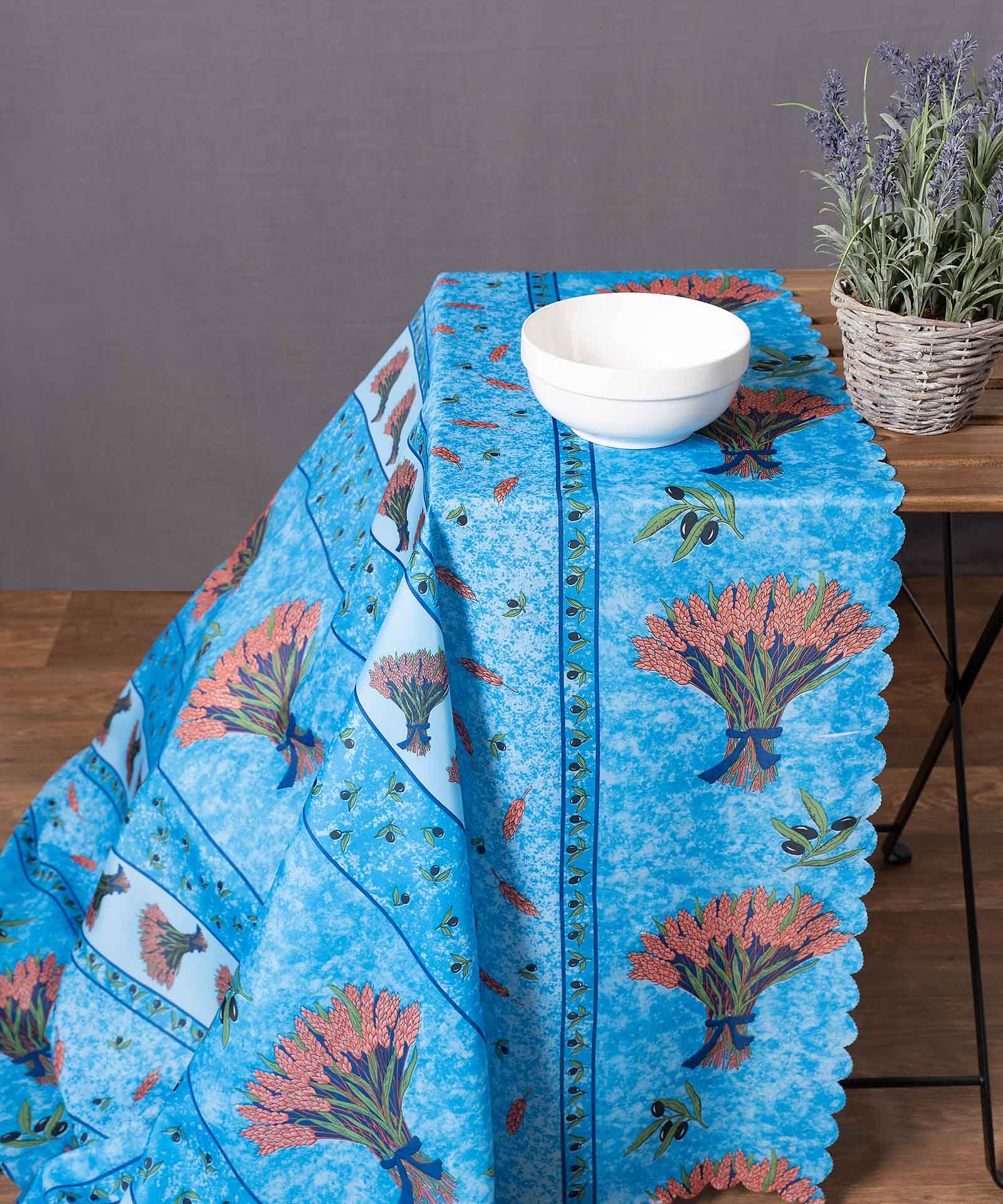 Φωτογραφία προϊόντος: SilkFashion τραπεζομάντηλα (140cm x 180cm) mod3 σιέλ