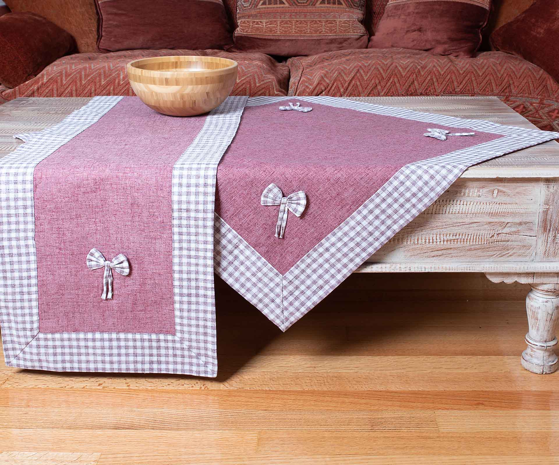 Φωτογραφία προϊόντος: SilkFashion τραβέρσα (45cm x 170cm) bow μωβ