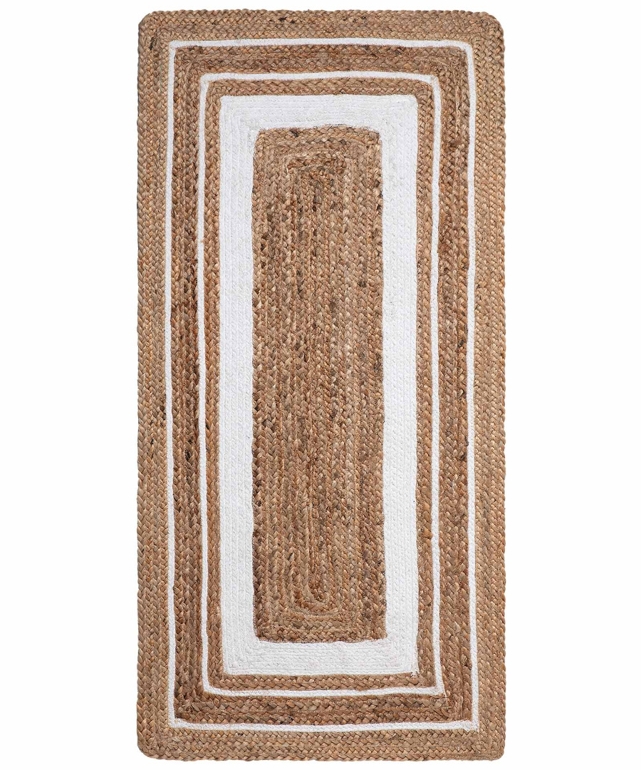 Φωτογραφία προϊόντος: SilkFashion Χαλί γιούτα 1725 (60cm x 130cm) natural/white