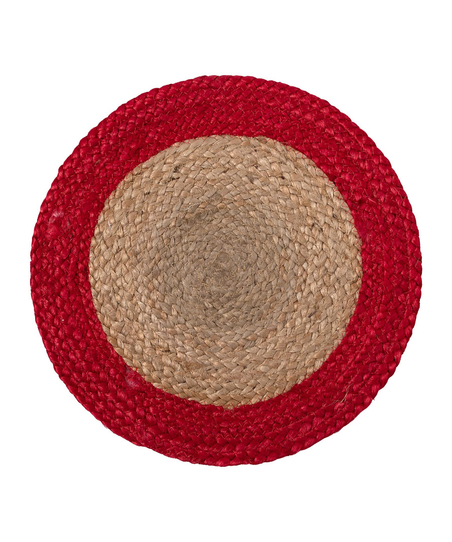Φωτογραφία προϊόντος: SilkFashion Σουπλά γιούτα (38cm) natural/red