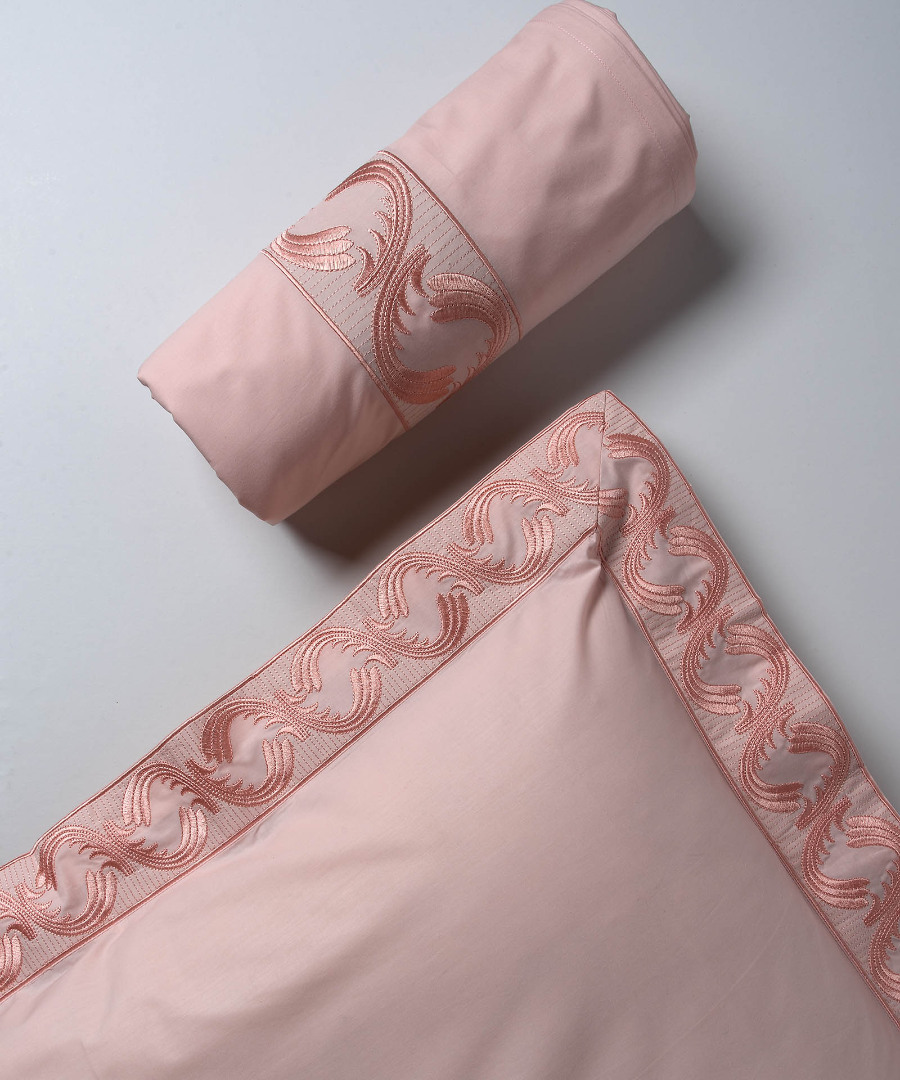 Φωτογραφία προϊόντος: SilkFashion σεντόνια βαμβακερά ( 230cm x 250cm 2x 50cm x 70cm) M110 ρόζ