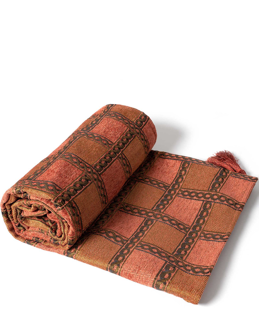 Φωτογραφία προϊόντος: SilkFashion ΡΙΧΤΑΡΙΑ 501 (150cm x 150cm) κεραμιδί
