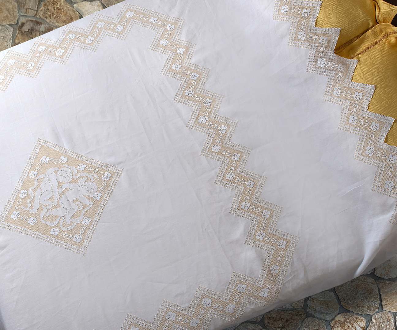 Φωτογραφία προϊόντος: SilkFashion Χειροποίητη λινή κουβέρτα 274 (260cm x 280cm)