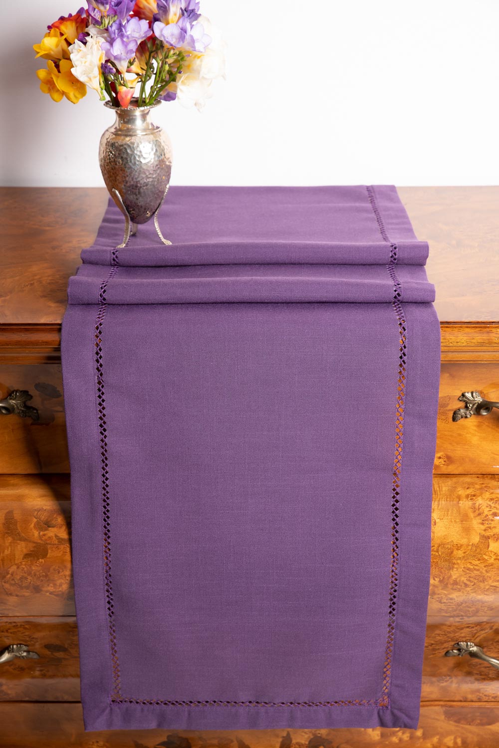 Φωτογραφία προϊόντος: SilkFashion Καρέ (90cm x 90cm) 3096 μωβ
