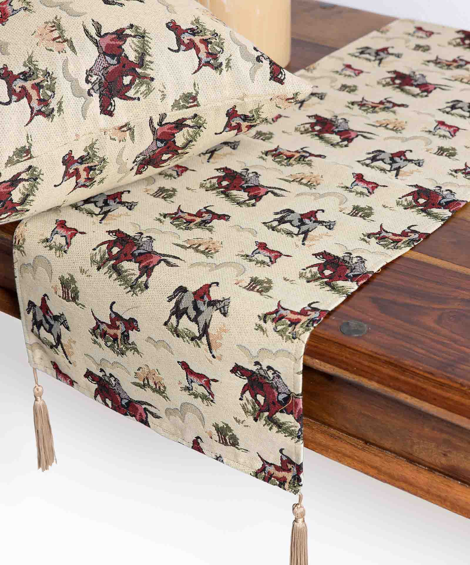 Φωτογραφία προϊόντος: SilkFashion ΜΑΞΙΛΑΡΟΘΗΚΗ (45cm x 45cm) κυνήγι
