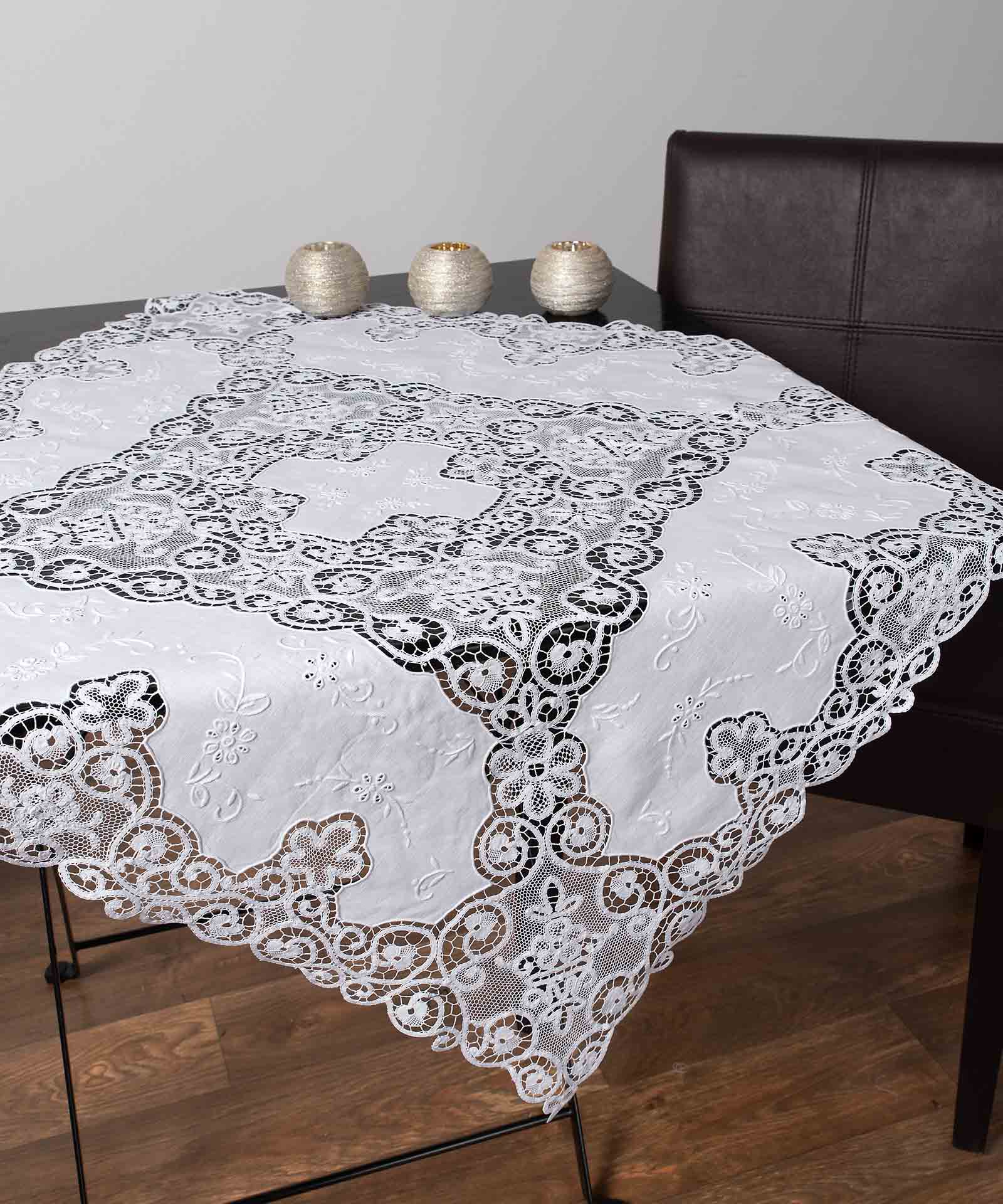 Φωτογραφία προϊόντος: SilkFashion Καρέ ( 60cm x 60cm) 5102 λευκό