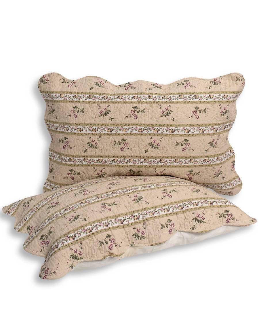 Φωτογραφία προϊόντος: SilkFashion Μαξιλαροθήκη patch (48cm x 72cm) ριγέ λουλούδι τεμάχιο