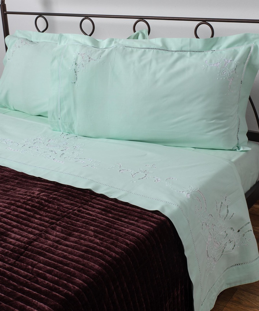 Φωτογραφία προϊόντος: SilkFashion ΧΕΙΡΟΠΟΙΗΤΟ ΚΟΦΤΟ ΣΕΝΤΟΝΙ 800 ΤΕΣΣΑΡΩΝ ΤΕΜΑΧΙΩΝ (225CM X 270CM) ΠΡΑΣΙΝΟ