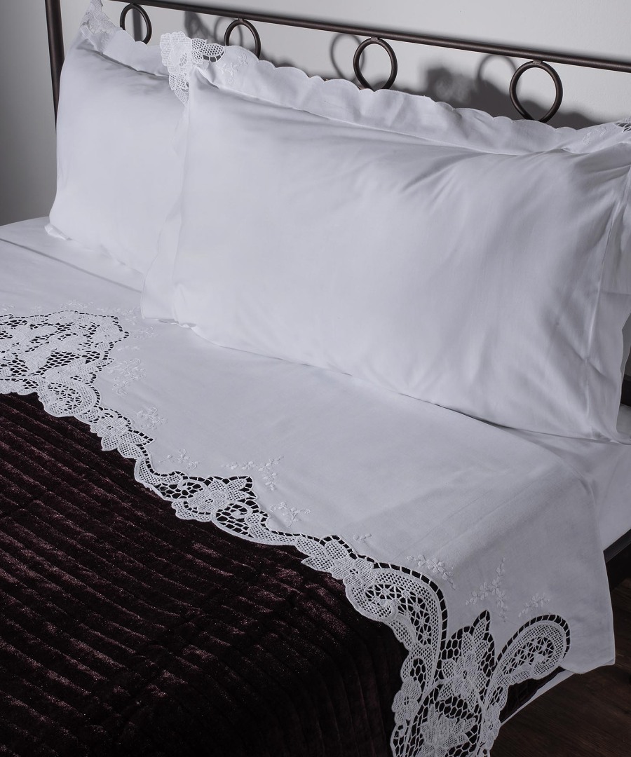 Φωτογραφία προϊόντος: SilkFashion ΧΕΙΡΟΠΟΙΗΤΟ ΚΗΠΟΥΡ ΣΕΝΤΟΝΙ 8376 ΤΕΣΣΑΡΩΝ ΤΕΜΑΧΙΩΝ (225CM X 270CM) ΛΕΥΚΟ