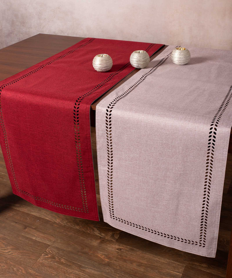 Φωτογραφία προϊόντος: SilkFashion τραβέρσα (45cm x 170cm) bg18 αμέθυστος/κόκκινο