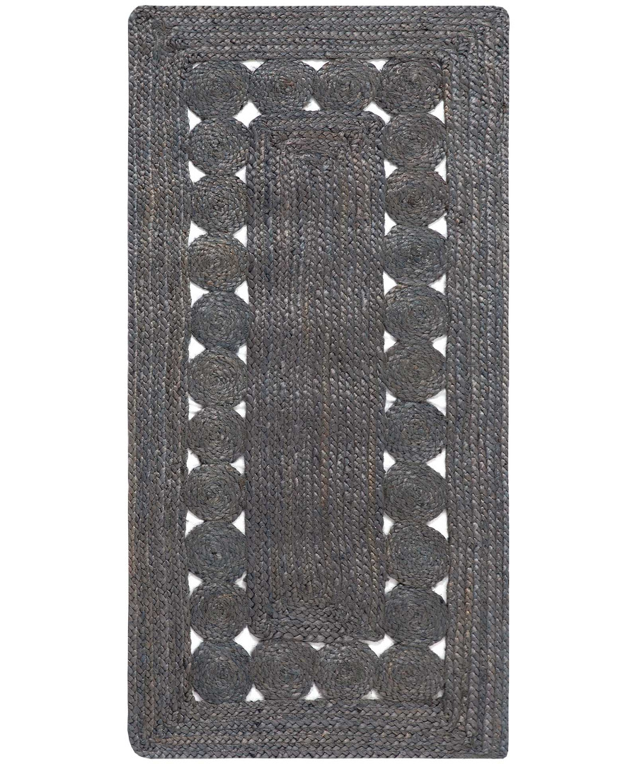 Φωτογραφία προϊόντος: SilkFashion Χαλί γιούτα 1767 (70cm x 160cm) dark grey