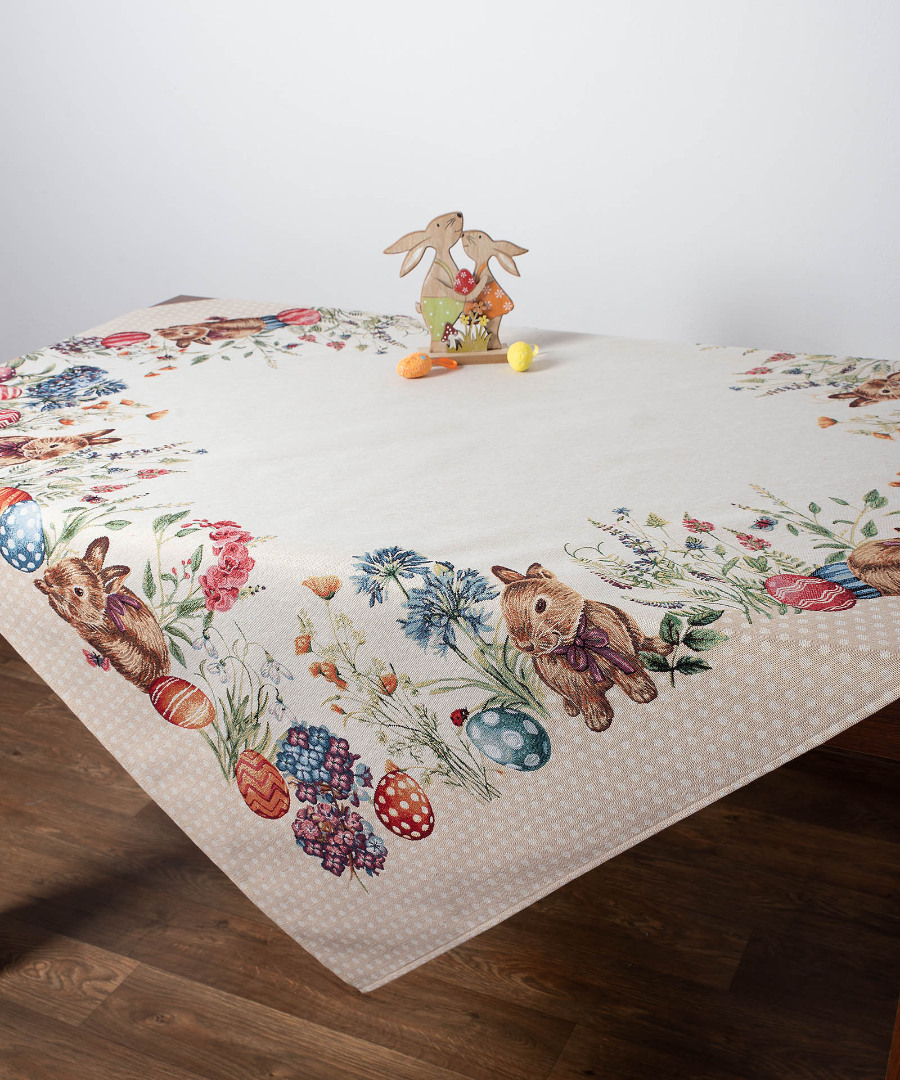 Φωτογραφία προϊόντος: SilkFashion τραπεζομάντηλα ( 140cm x 180cm) EASTER DOTS