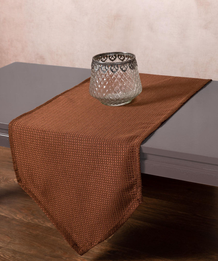 Φωτογραφία προϊόντος: SilkFashion Τραβέρσα NELLY (40cm x 150cm) καφέ