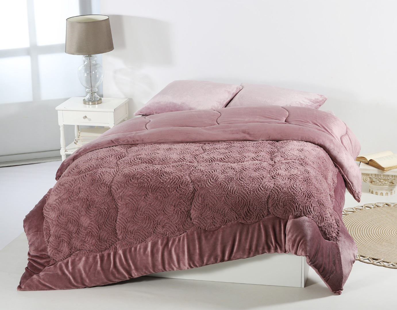 Φωτογραφία προϊόντος: SilkFashion Κουβερτοπάπλωμα pv plush (240cm x 260cm) rust red