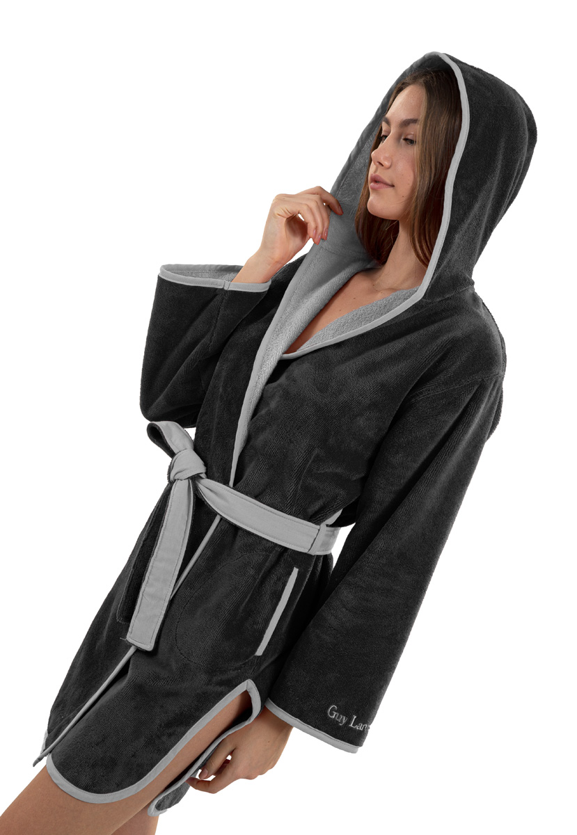 Φωτογραφία προϊόντος: Guy Laroche Μπουρνούζι New Comfy Black (Με Κουκούλα)