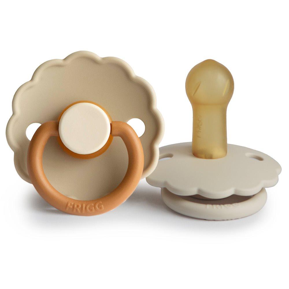 Φωτογραφία προϊόντος: Σετ 2 Πιπίλες Latex FRIGG Daisy Desert/Cream 6-18 Μηνών
