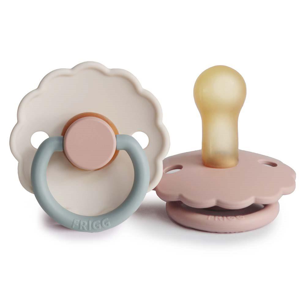 Φωτογραφία προϊόντος: Σετ 2 Πιπίλες Latex FRIGG Daisy Blush/Cotton Candy 6-18 Μηνών