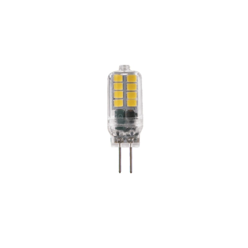 Φωτογραφία προϊόντος: ACALIGHT LED SMD ΠΛΑΣΤΙΚΟ ΔΙΑΦΑΝΟ 2W 3000K 12V AC/DC 180LM RA80 30000HRSRS 360° 1xG4 / G428352WWC