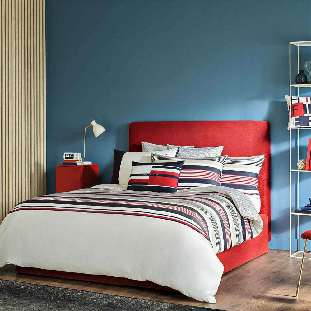 Φωτογραφία προϊόντος: TOMMY HILFIGER ΠΑΠΛΩΜΑΤΟΘΗΚΗ DYNAMIC 240x220 ΒΑΜΒΑΚΟΣΑΤΕΝ NAVY