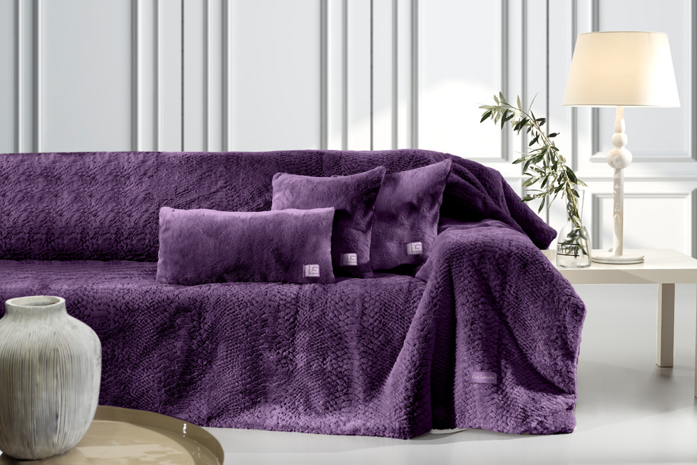 Φωτογραφία προϊόντος: ΣΕΤ ΡΙΧΤΑΡΙ 2τμχ. CRUSTY AUBERGINE 170×300 GUY LAROCHE 170x300
