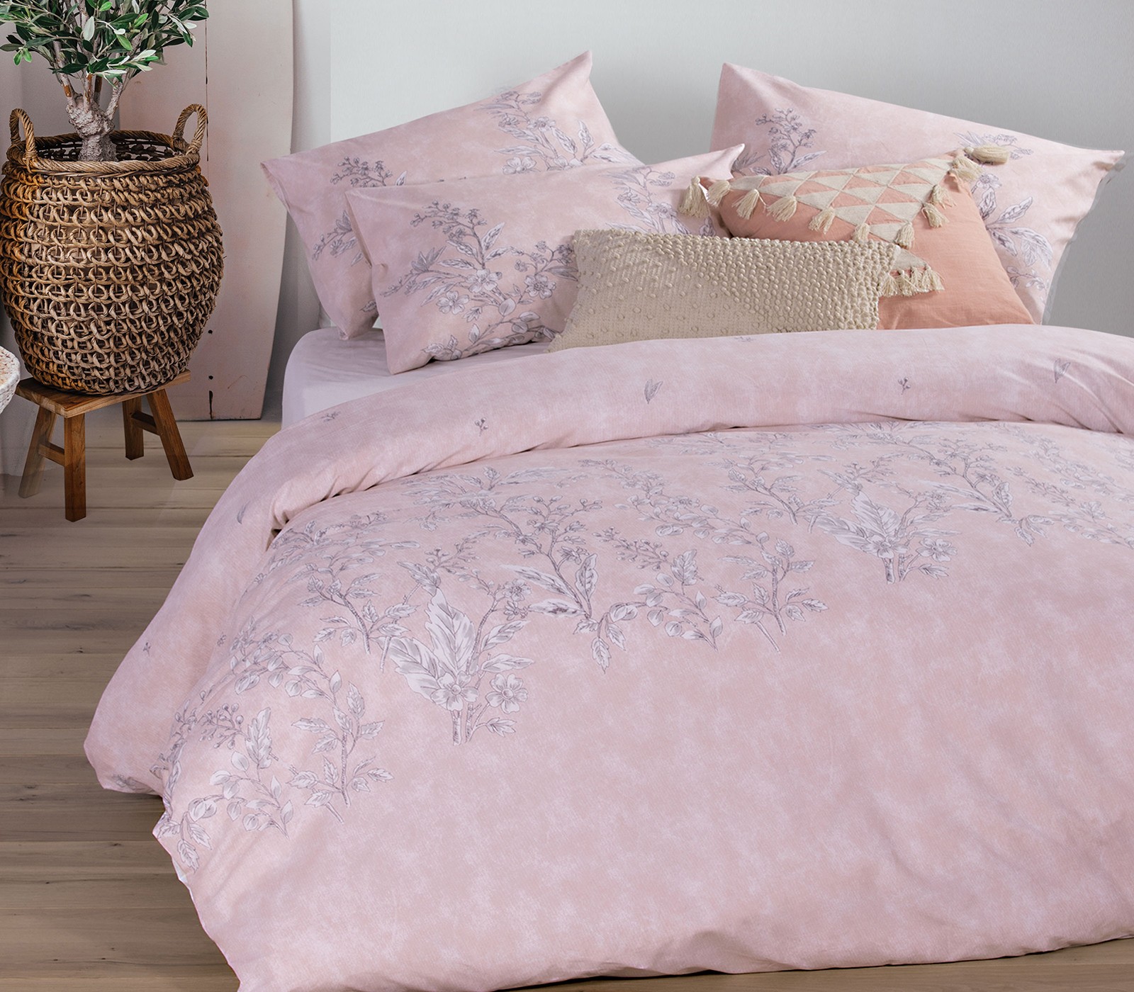 Φωτογραφία προϊόντος: NEF NEF ΣΕΤ ΣΕΝΤΟΝΙΑ KING SALVIA PINK 1x(270×270) 1x(180×200 32) 2x(52×72)