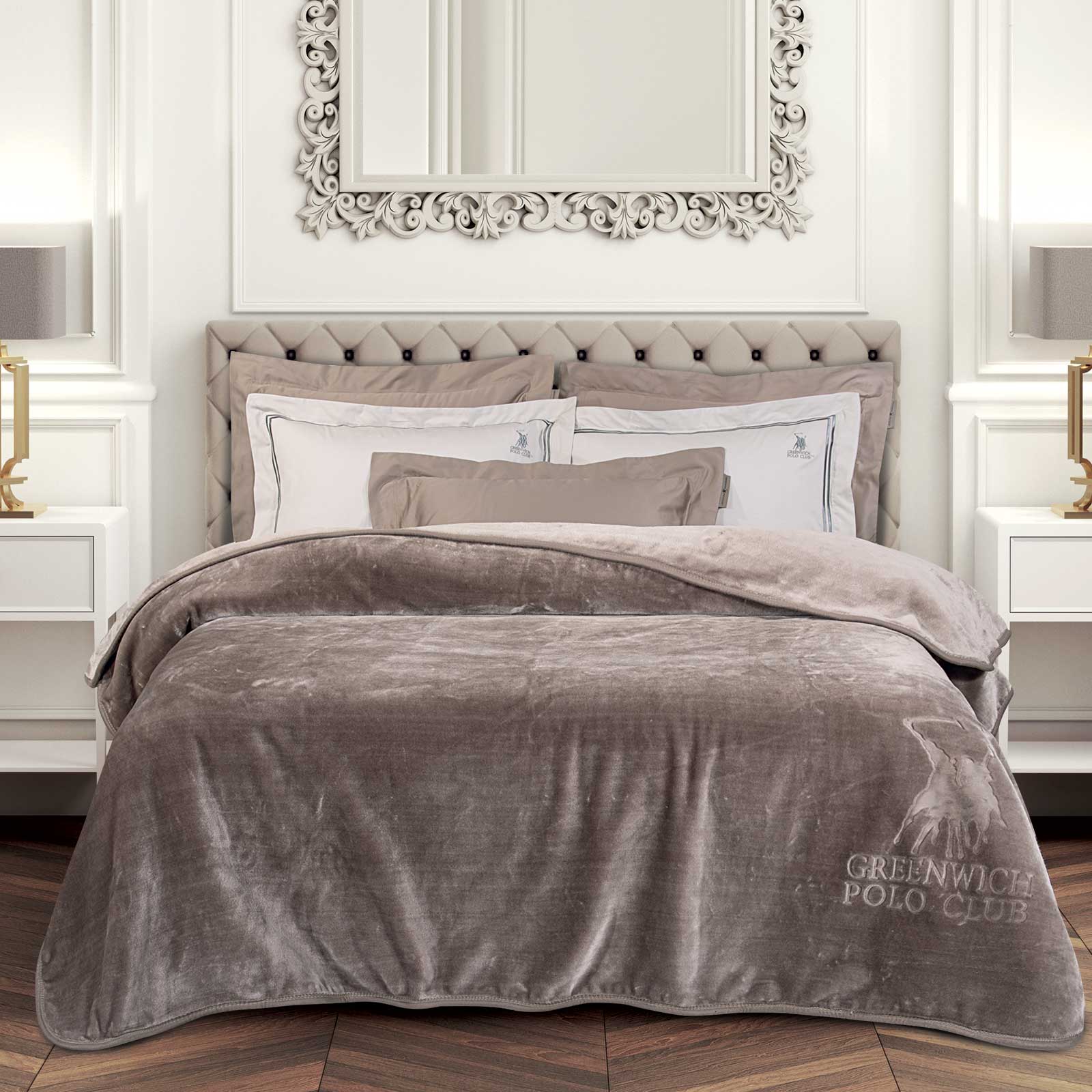 Φωτογραφία προϊόντος: G.P.C. POLO ΚΟΥΒΕΡΤΑ VELOUR SUPERSOFT ΥΠΕΡΔΙΠΛΗ 220x240 ESSENTIAL 3497 TAUPE