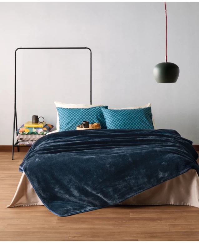 Φωτογραφία προϊόντος: KENTIA HOME MONACO 01 ΚΟΥΒΕΡΤΑ MONH 160x220 ROYAL BLUE
