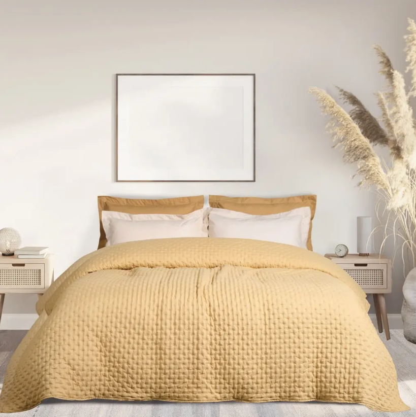 Φωτογραφία προϊόντος: DAS HOME ΚΟΥΒΕΡΛΙ HAPPY 9631 ΜΟΝΟ 160x240 OCHRE 160Χ240
