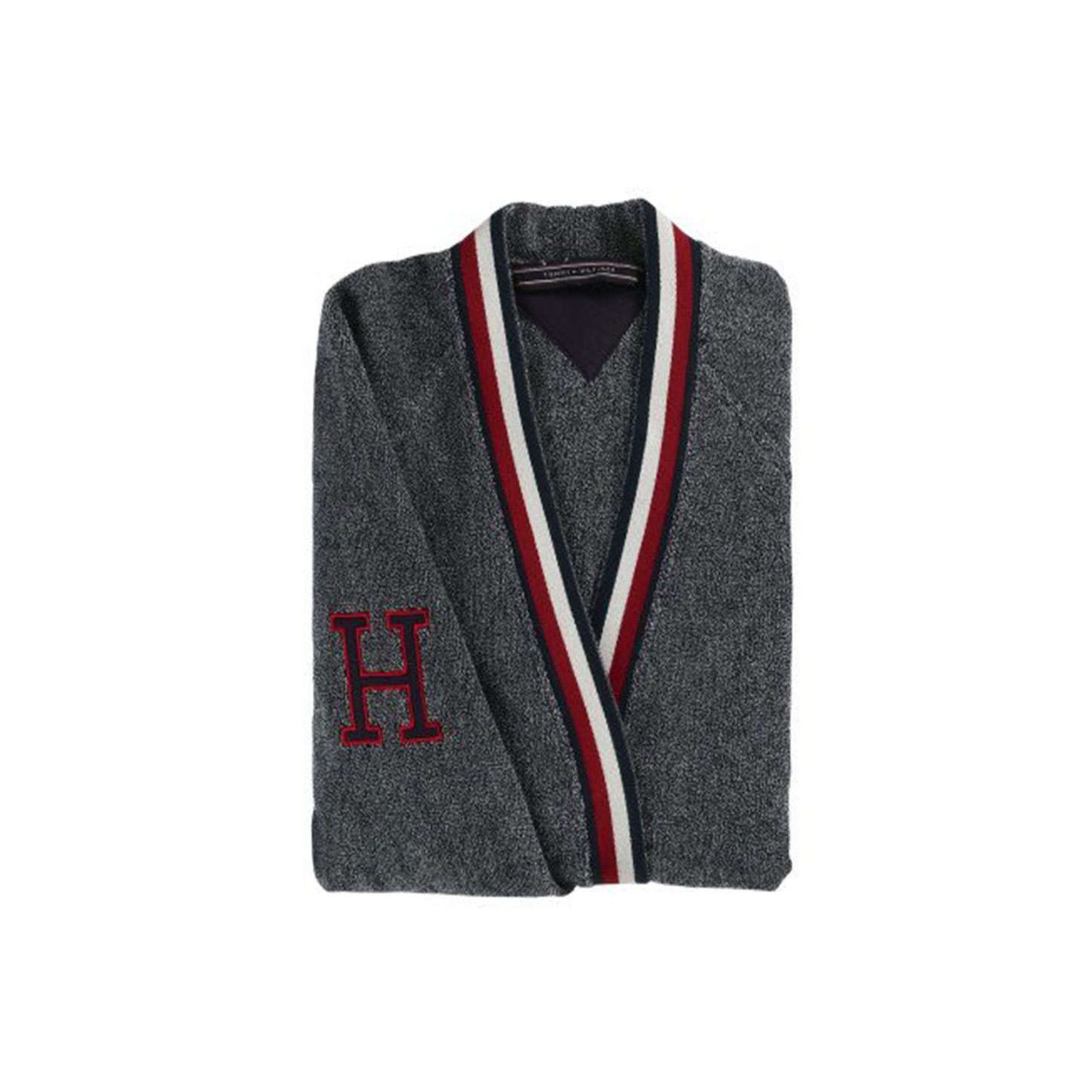 Φωτογραφία προϊόντος: TOMMY HILFIGER ΜΠΟΥΡΝΟΥΖΙ TEDDY ΓΚΡΙ/ΜΠΛΕ XLARGE