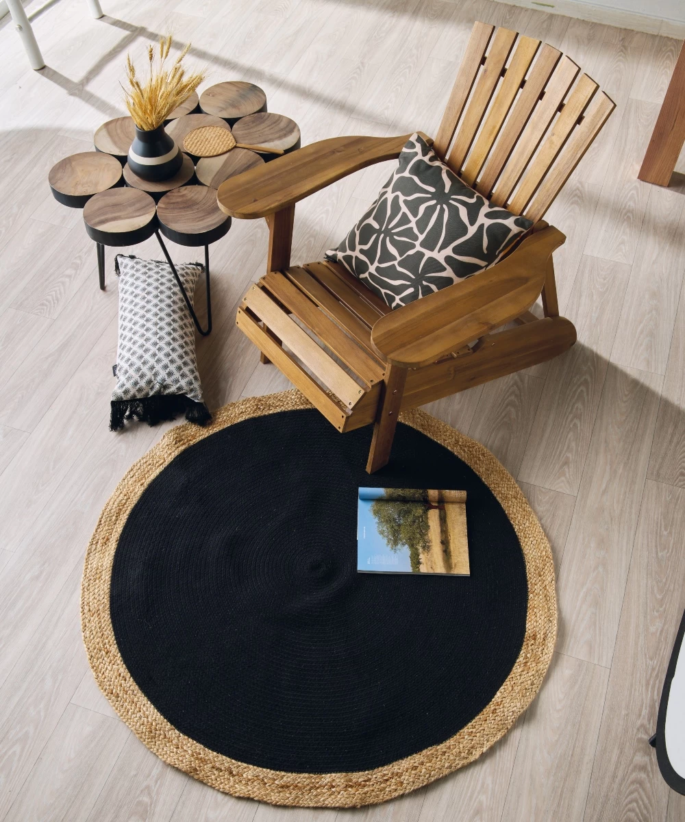 Φωτογραφία προϊόντος: KENTIA HOME YUTE 252 ΧΑΛΑΚΙ ΣΤΡΟΓΓΥΛΟ ΔΙΑΜ. 120εκ. Διάμετρος 120εκ.