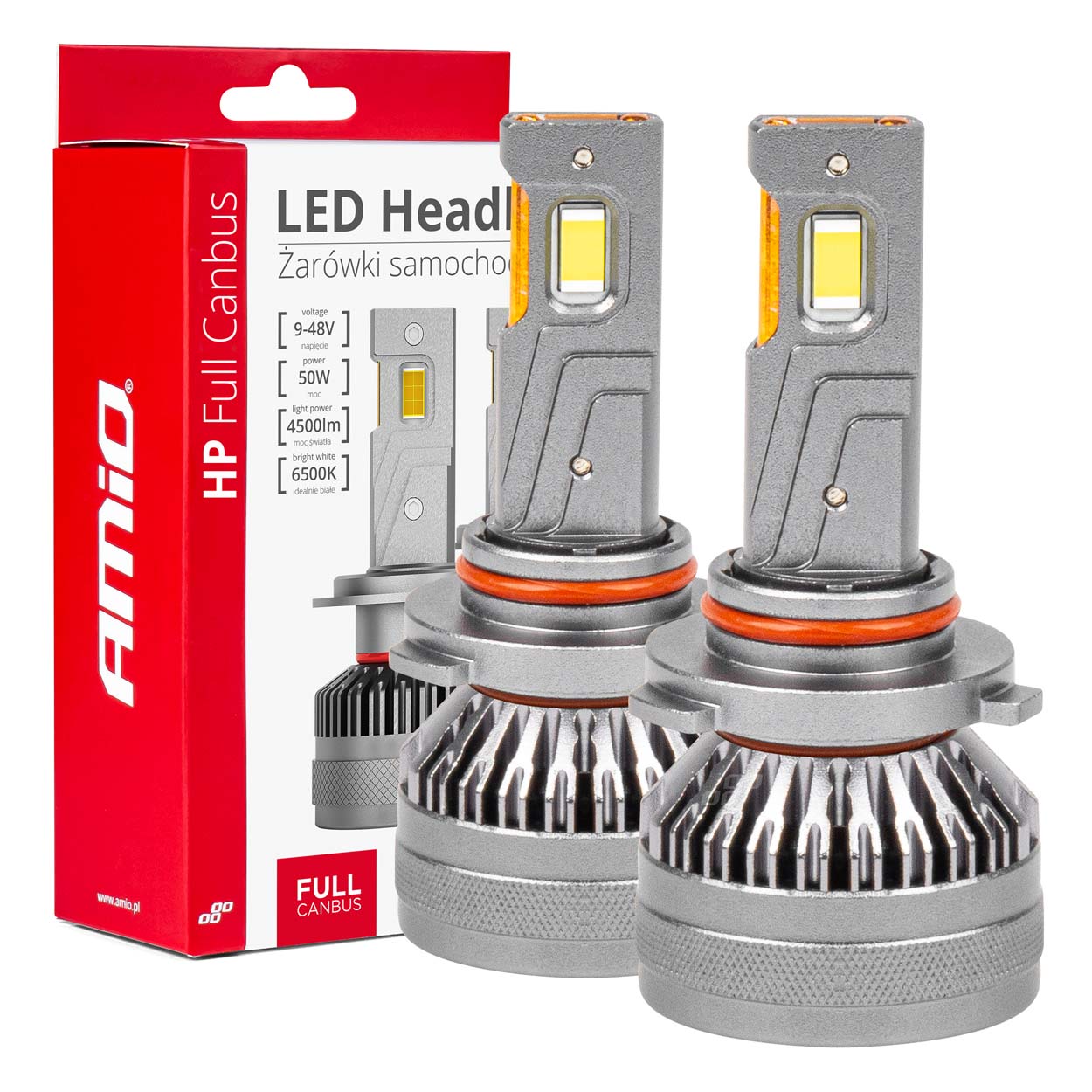 Φωτογραφία προϊόντος: Σετ Λαμπες AMIO LED HP 9006/ΗB4 6500K 50W 4500LMNS FULL CANBUS