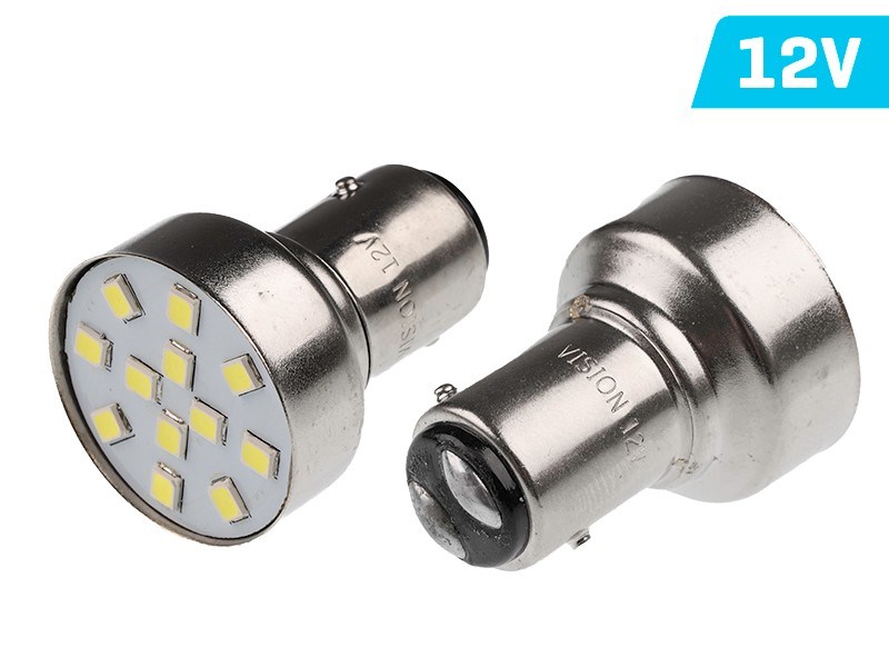 Φωτογραφία προϊόντος: CarMotion LED Vision P21/5W BAY15D 12 5XMM LED 6500K 0.36W (2τμχ) 58331
